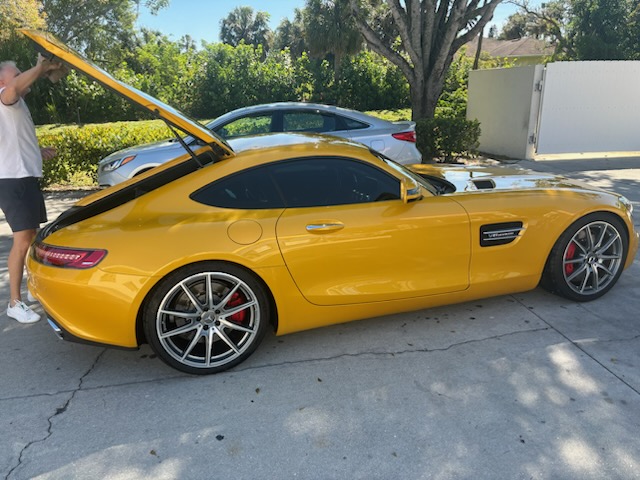 Professional auto detailing work